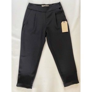 NWT Bluffworks Trevi BlackAnkle Pant Pleated Tapered Size 4